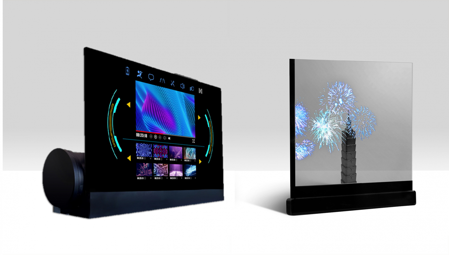 可卷式、折迭性、高透明